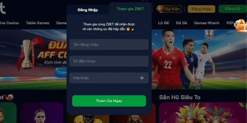 Quy trình đăng nhập Zbet nhanh gọn