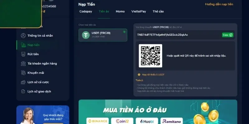 FAQ - Câu hỏi khi nạp tiền Zbet